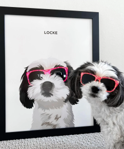 Custom Modern Pet Portrait