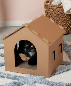 Corrugated House Scratchers with Catnip